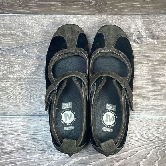 Merrell Circuit MJ Black Taupe Women’s Sz 6.5 Slip On Hiking Mary Jane Shoes - Picture 5 of 11